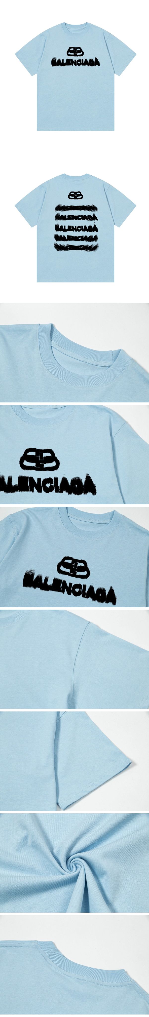 Balenciaga BB Graphic Logo Tee バレンシアガ BB グラフィック ロゴ Tシャツ ブルー