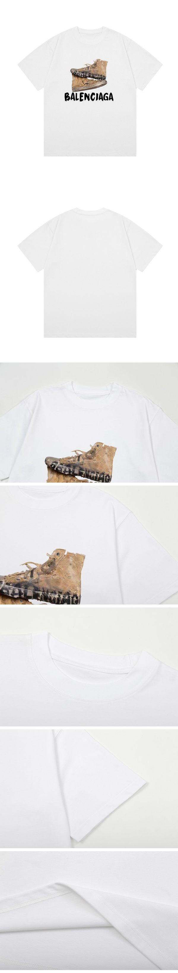 Balenciaga Shoes Print Tee バレンシアガ シューズ プリント Tシャツ ホワイト