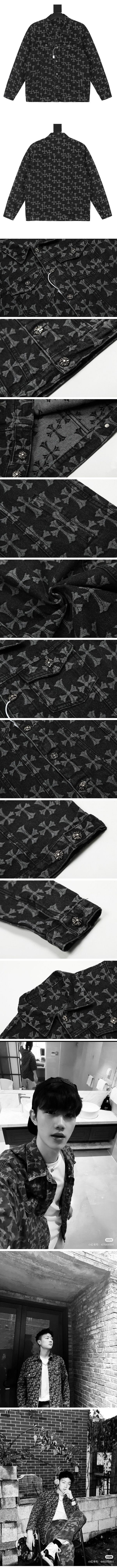 Chrome Hearts Cross Print Denim Jacket クロムハーツ クロス プリント デニムジャケット
