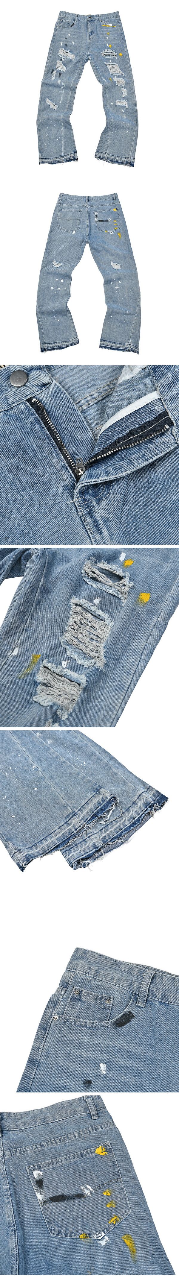 Gallery Dept. Damage Paint Denim Pants ギャラリーデプト ダメージ ペイント デニム パンツ