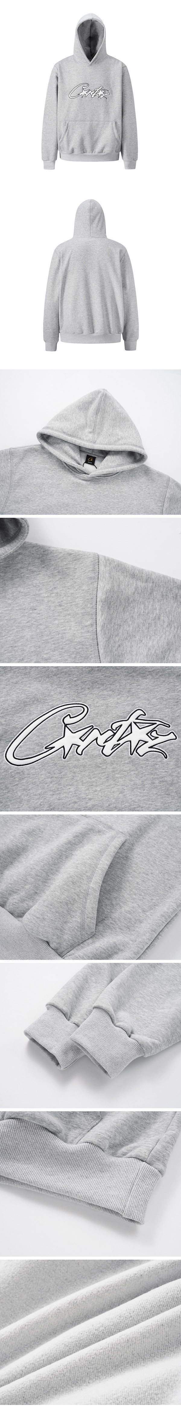 Corteiz Satin Allstarz Applique Hoodie コーテイズ サテン オールスターズ ブラケット パーカー