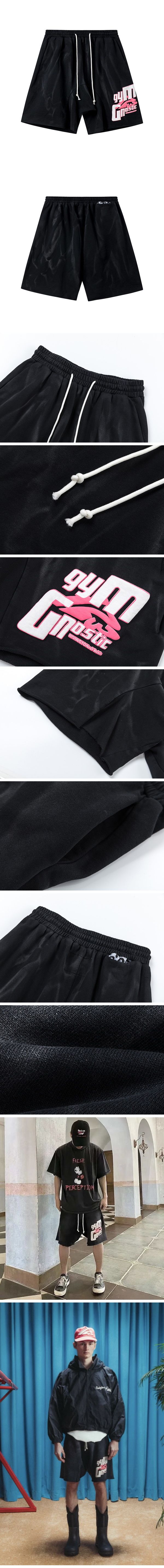 RRR123 Logo Print Half Pants アールアールアール123 ロゴ プリント ハーフ パンツ