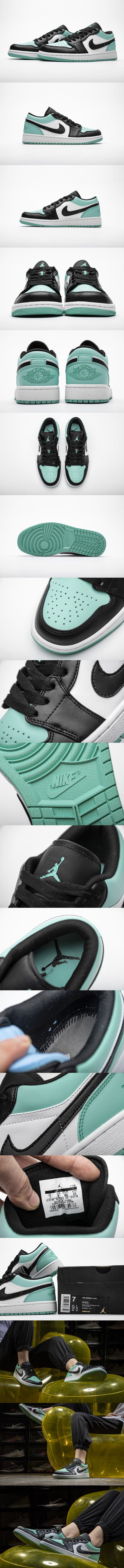 Nike Air Jordan 1 Low Emerald Toe 553558-117 ナイキ エアジョーダン１ ロウ エメラルドトウ