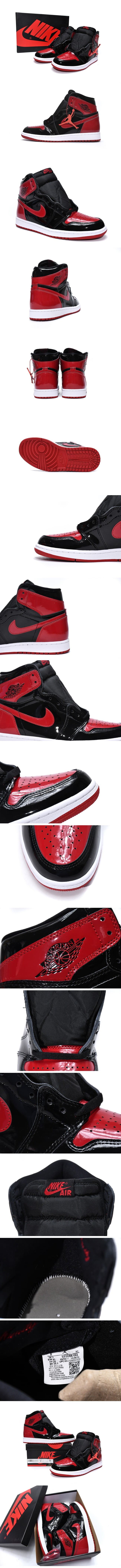 Nike Air Jordan 1 High Patent Bred 555088-063 ナイキ エアジョーダン1 ハイ パテントブレッド