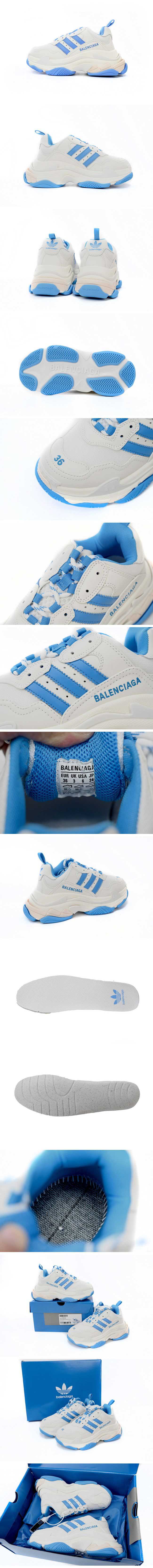 Adidas x Balenciaga Triple S White/Blue アディダス x バレンシアガ トリプルエス ホワイト/ブルー