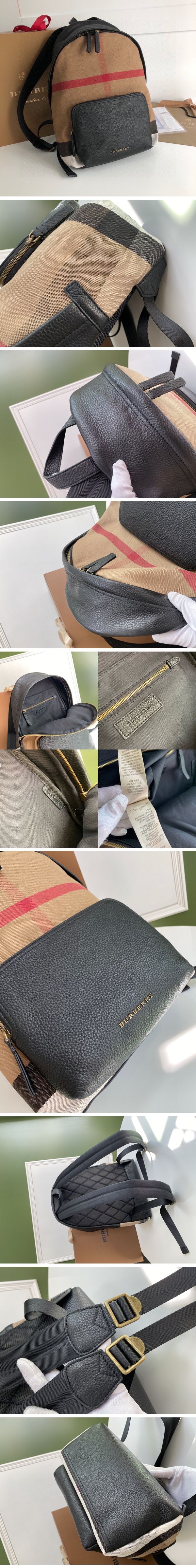 Burberry Check Canvas Back Pack バーバーリー チェック キャンバス バックパック ブラウン
