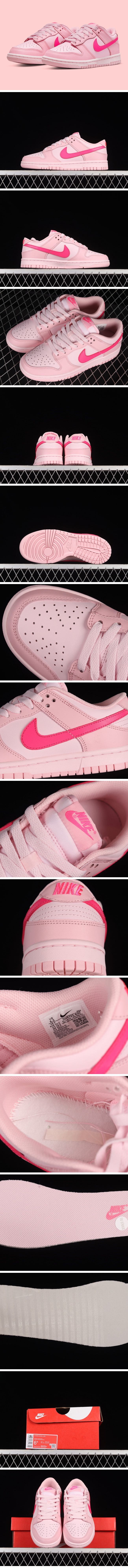 Nike GS Dunk Low Triple Pink DH9765-600 ナイキ GS ダンク ロー トリプルピンク