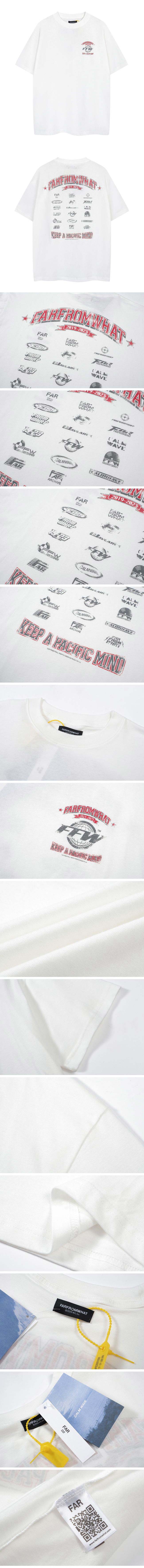 Far.archive Back Logo Print Tee ファーアーカイブ バック ロゴ プリント Tシャツ ホワイト