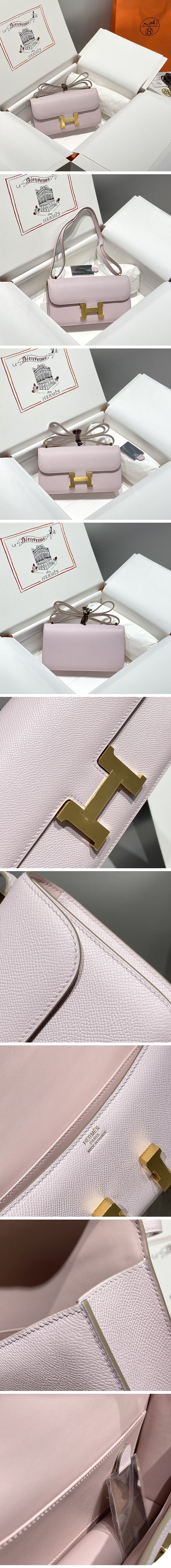 Hermes Constance Shoulder Bag エルメス コンスタンス ショルダーバッグ ゴールド ピンク N級