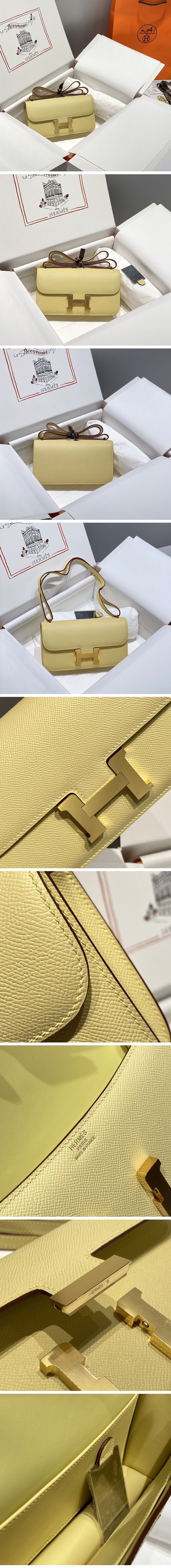 Hermes Constance Shoulder Bag エルメス コンスタンス ショルダーバッグ ゴールド イエロー N級