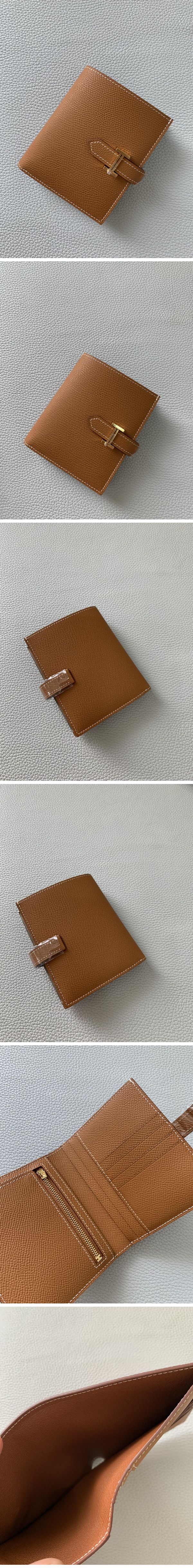 Hermes Bearn Compact Wallet エルメス べアン コンパクト ウォレット ブラウン N級