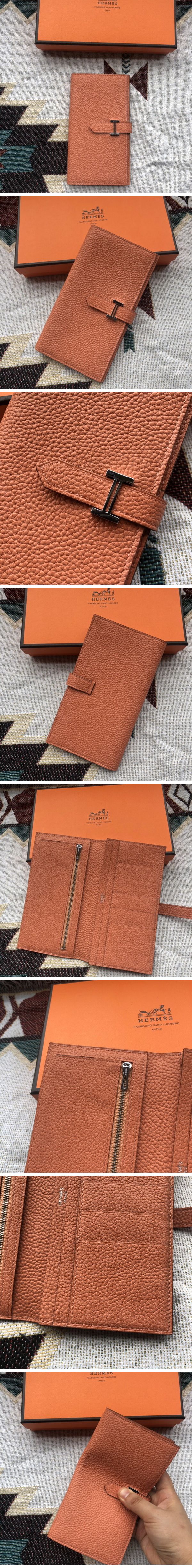 Hermes Bearn Long Wallet エルメス べアン ロング ウォレット キューイブル N級