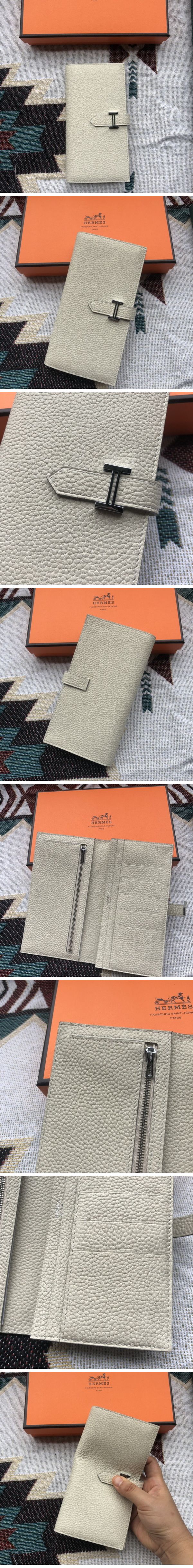 Hermes Bearn Long Wallet エルメス べアン ロング ウォレット ホワイト N級
