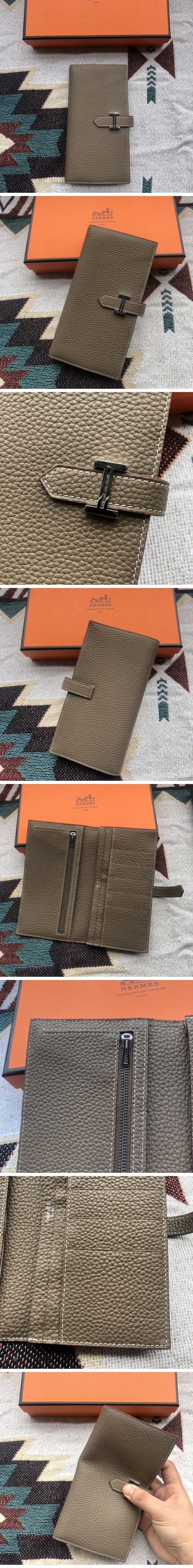 Hermes Bearn Long Wallet エルメス べアン ロング ウォレット トープ N級