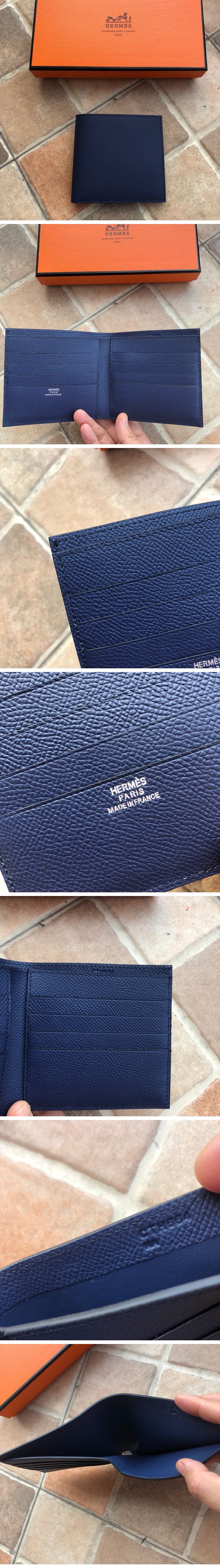 Hermes Mc2 Compact Wallet エルメス Mc2 コンパクト ウォレット ネイビー N級