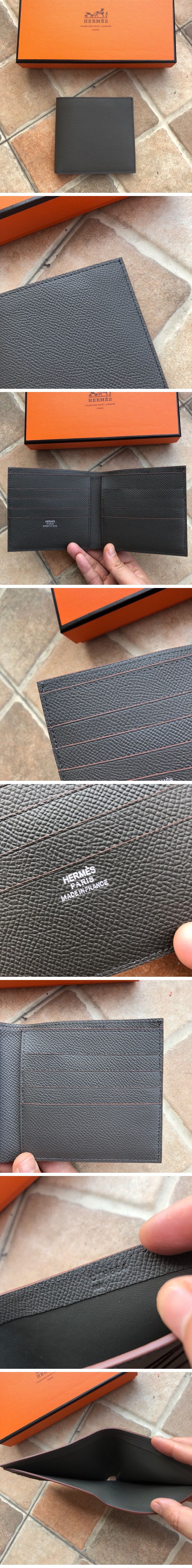 Hermes Mc2 Compact Wallet エルメス Mc2 コンパクト ウォレット グレー N級