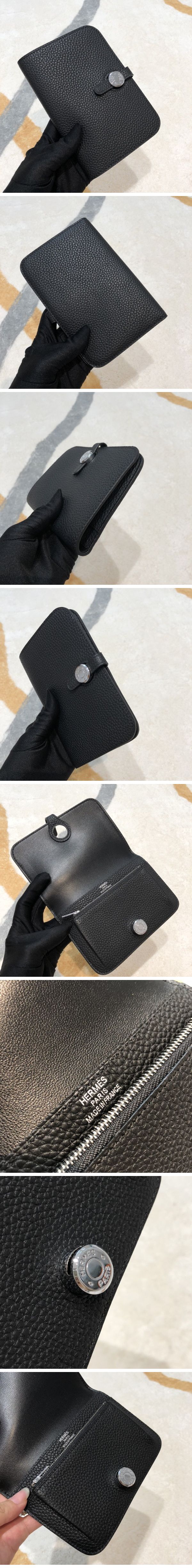 Hermes Dogon Wallet エルメス ドゴン ウォレット ブラック N級