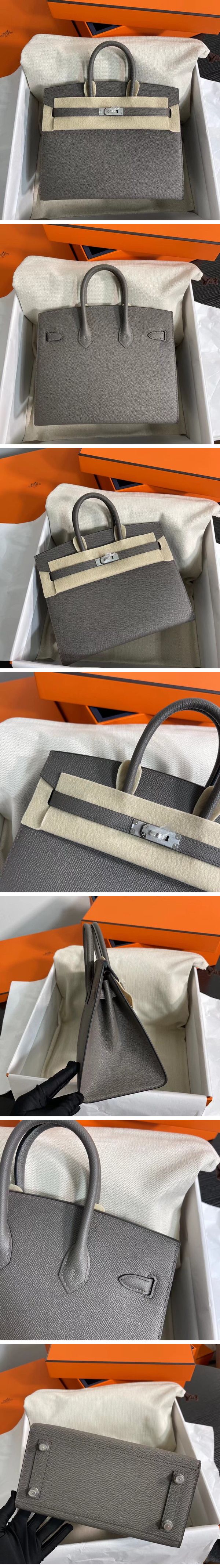 Hermes Birkin Sellier Hand Bag エルメス バーキン セリエ シルバー ダークグレー