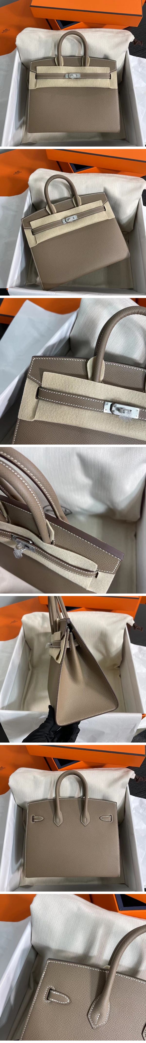 Hermes Birkin Sellier Hand Bag エルメス バーキン セリエ シルバー ダーク モカ