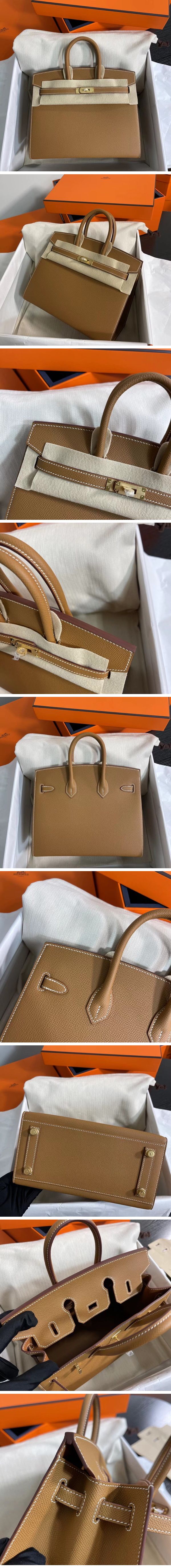 Hermes Birkin Sellier Hand Bag エルメス バーキン セリエ ゴールド ダーク ブラウン