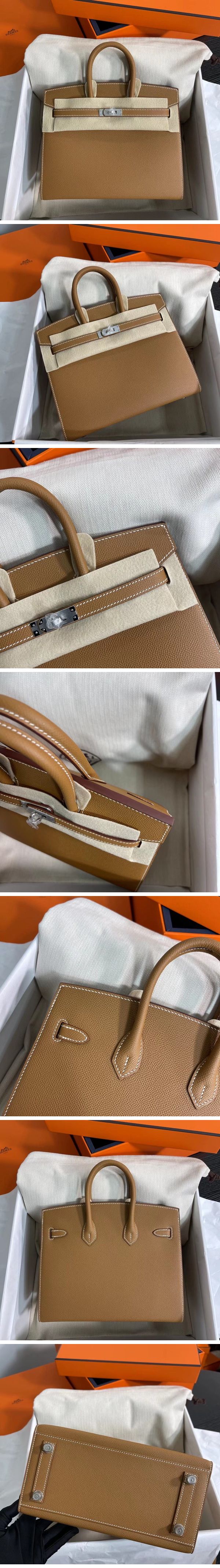 Hermes Birkin Sellier Hand Bag エルメス バーキン セリエ シルバー ダーク ブラウン