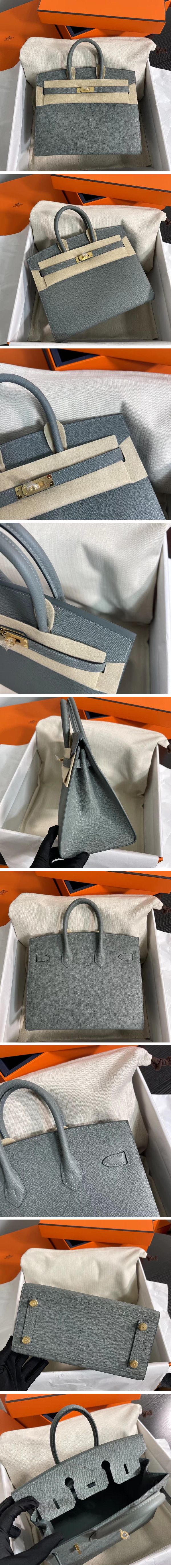 Hermes Birkin Sellier Hand Bag エルメス バーキン セリエ ゴールド ダーク グレー