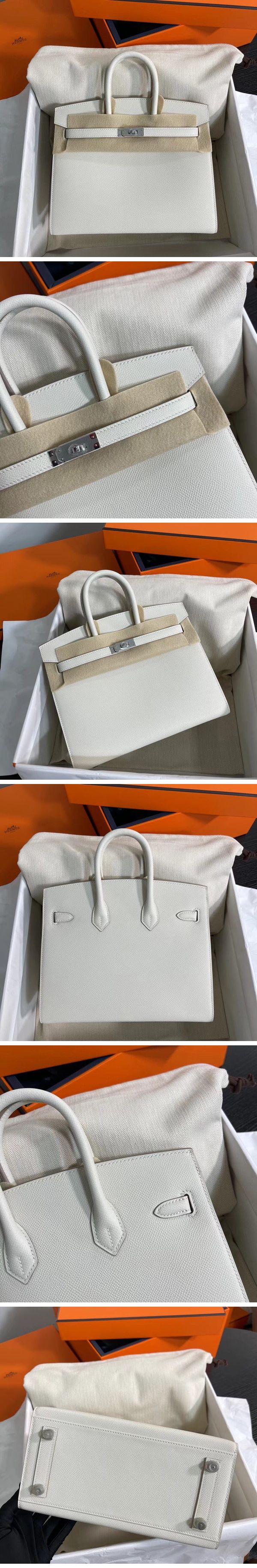 Hermes Birkin Sellier Hand Bag エルメス バーキン セリエ シルバー ダーク ホワイト