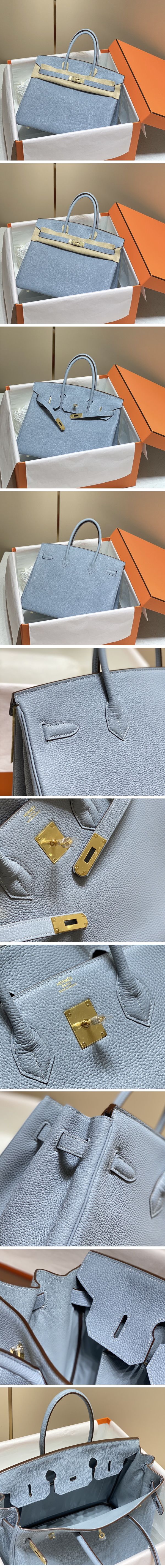 Hermes Birkin Sellier Hand Bag エルメス バーキン セリエ ゴールド ダーク ブルー