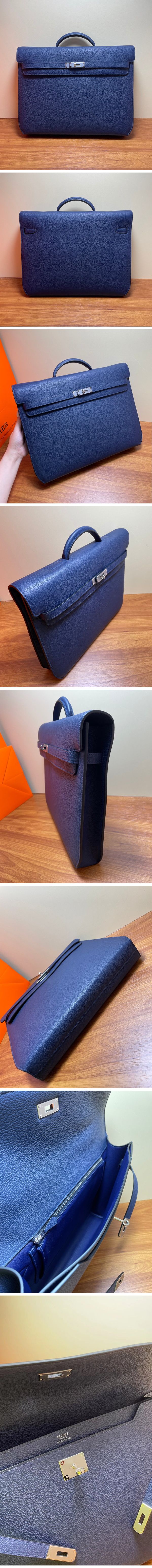 Hermes Kelly Depches36 エルメス ケリーデペッシュ36 ブルー