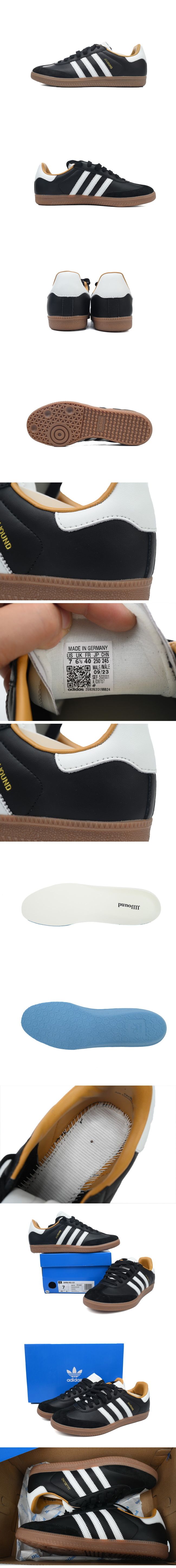 JJJJound x adidas Originals Samba OG Core Black/Off White-Gum ジョウンド x アディダス サンバ コアブラック/オフホワイトガム