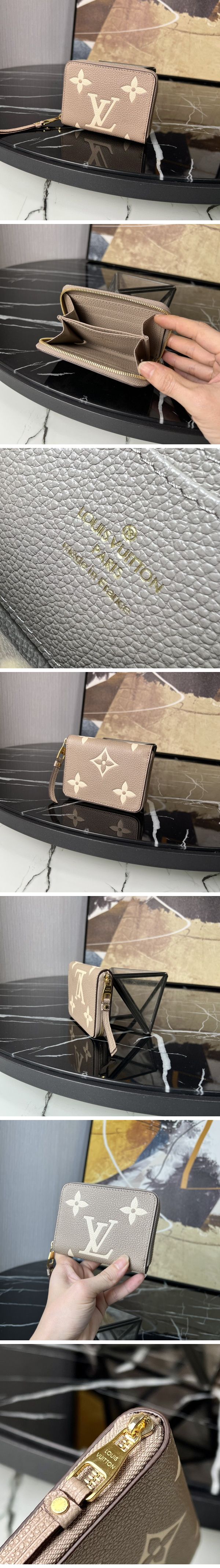 Louis Vuitton Monogram Zippy Coin Purs ルイヴィトン モノグラム ジップ コイン プラス ベージュ