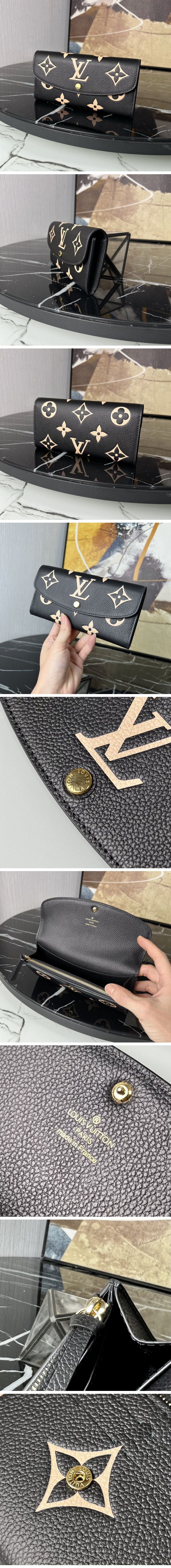 Louis Vuitton Monogram Emilie Wallet ルイヴィトン モノグラム エミリー ウォレット ブラック