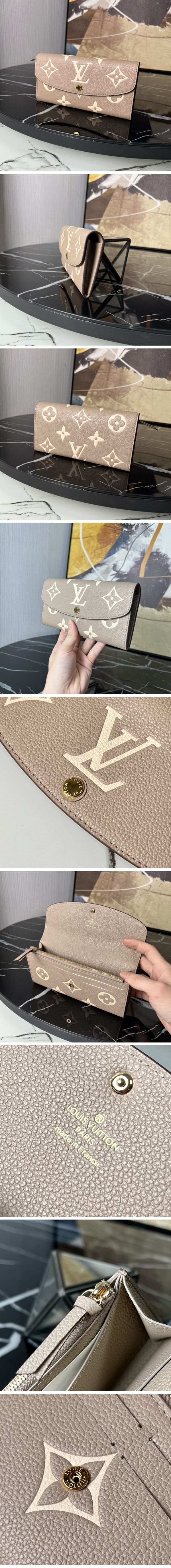 Louis Vuitton Monogram Emilie Wallet ルイヴィトン モノグラム エミリー ウォレット ベージュ
