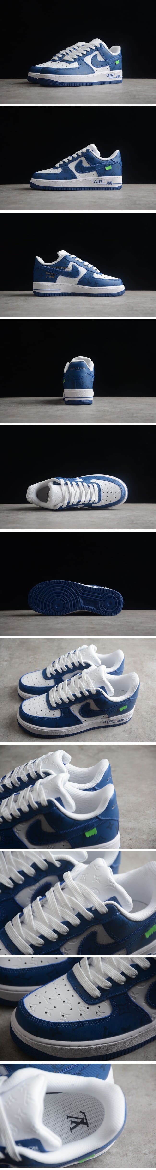 【期間限定】Louis Vuitton Nike Air Force 1 Low By Virgil Abloh White Blue ルイ・ヴィトン x ナイキエアフォース1 ローバイヴァージルアブロー ホワイト/ブルー