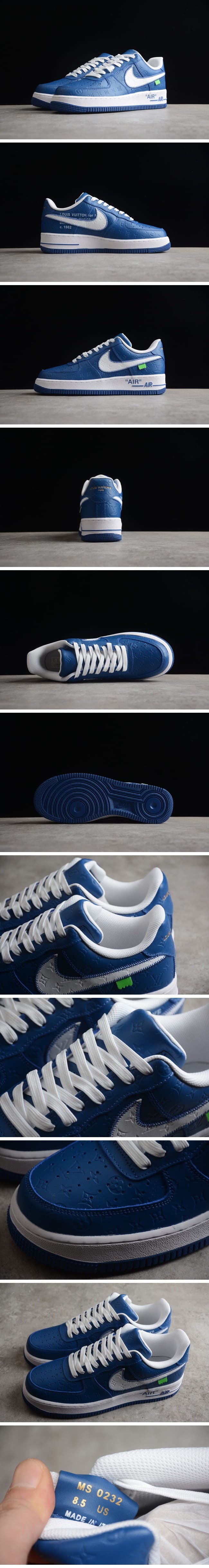 【期間限定】Louis Vuitton Nike Air Force 1 Low By Virgil Abloh Blue ルイ・ヴィトン x ナイキエアフォース1 ローバイヴァージルアブロー ブルー