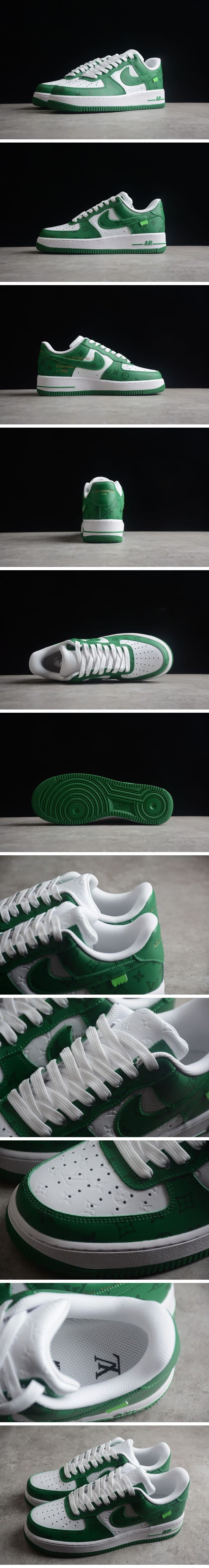 【期間限定】Louis Vuitton Nike Air Force 1 Low By Virgil Abloh White Green ルイ・ヴィトン x ナイキエアフォース1 ローバイヴァージルアブロー ホワイト/グリーン