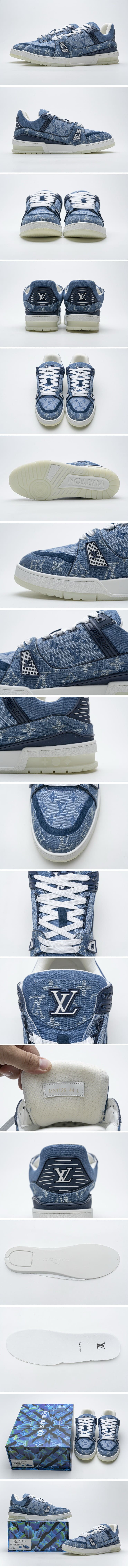 Louis Vuitton 20ss Trainer Blue Denim ルイヴィトン スニーカー トレイナー ブルーデニム