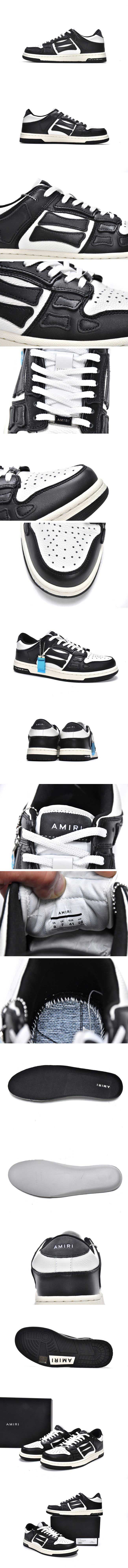 Amiri Skel Top Low Black White MFS003-004 アミリ スケル トップ ロー ブラック ホワイト