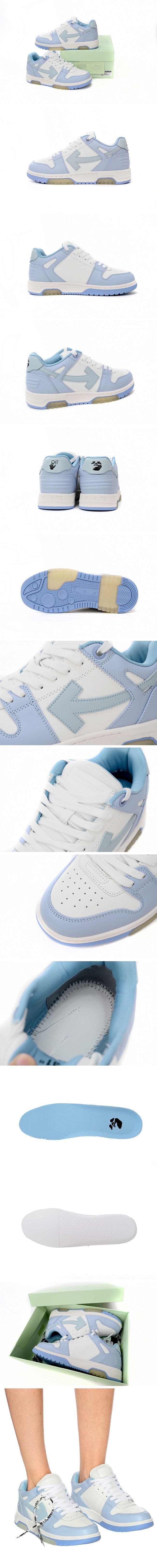 OFF-WHITE Out Of Office OOO Low Tops White/Light Blue オフホワイト アウト オブ オフィス ホワイト/ライトブルー