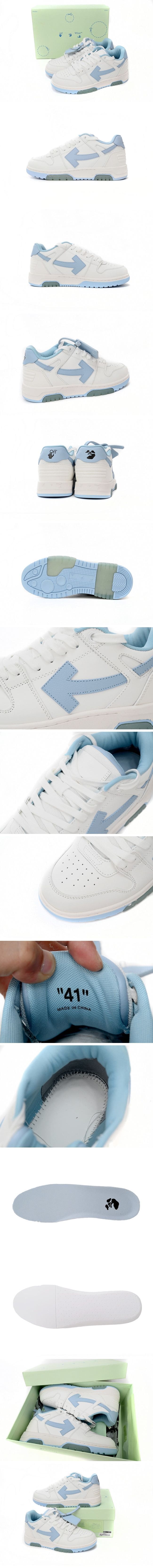 OFF-WHITE Out Of Office OOO Low Tops White/Light Blue オフホワイト アウト オブ オフィス ホワイト/ライトブルー