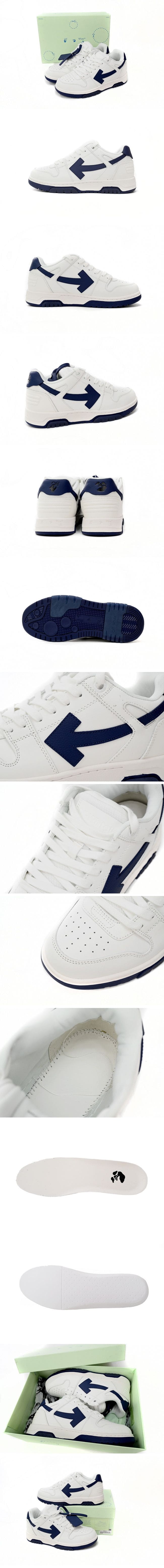 OFF-WHITE Out Of Office OOO Low Tops White/Navy オフホワイト アウト オブ オフィス ホワイト/ネイビー