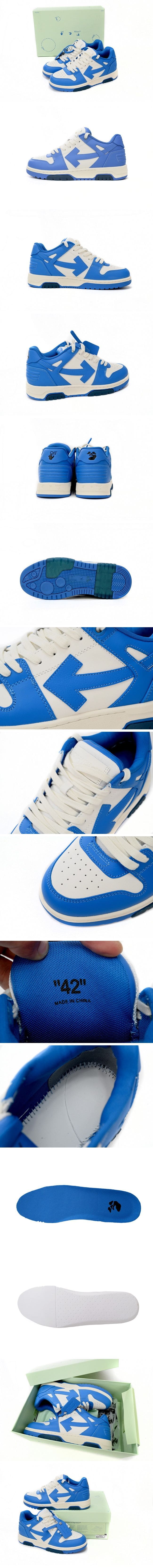 OFF-WHITE Out Of Office OOO Low Tops White/Blue オフホワイト アウト オブ オフィス ホワイト/ブルー