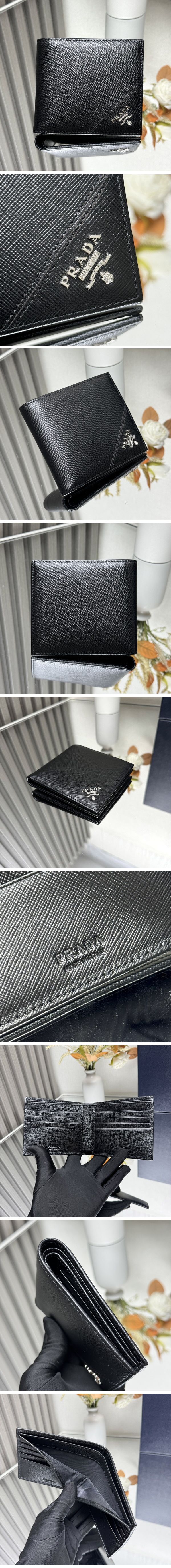 Prada Saffiano Metal Nero Wallet プラダ サフィアーノ メタル ネロ ウォレット