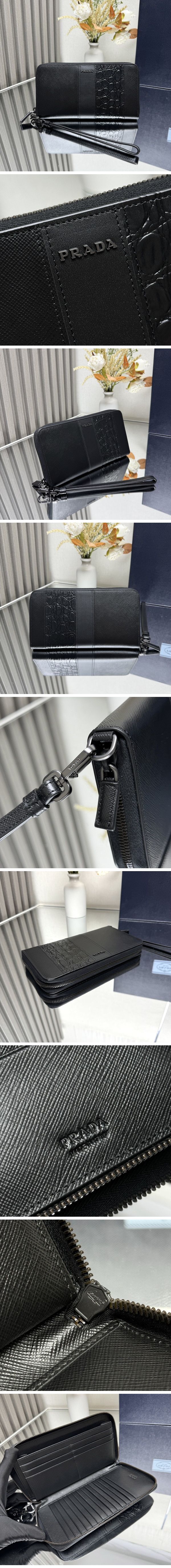 Prada Crocodile Zip Around Wallet プラダ クロコダイル ジップアラウンド ウォレット
