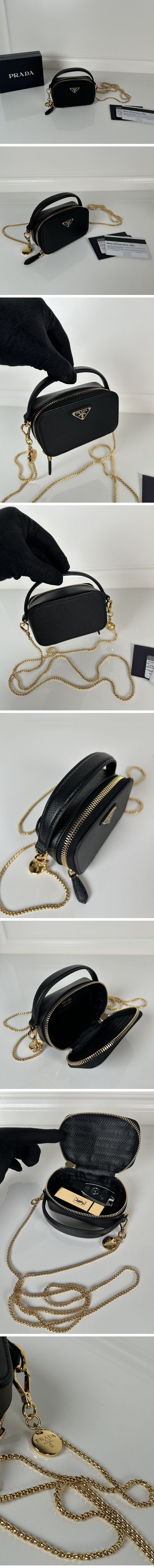 Prada Saffiano Lather Mini Bag プラダ サフィアーノ レザー ミニ バッグ