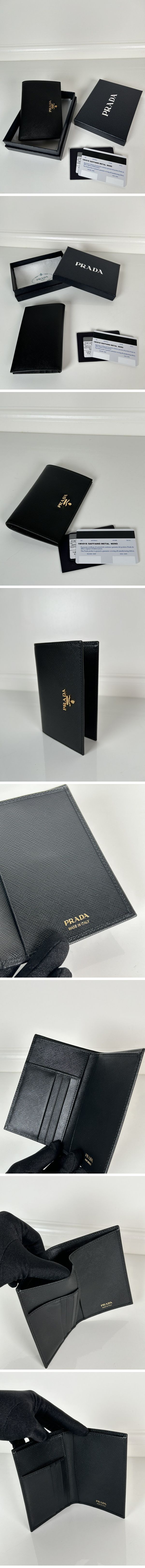 Prada Saffiano Gold Logo Bill Wallet プラダ サフィアーノ ゴールド ロゴ ビル ウォレット