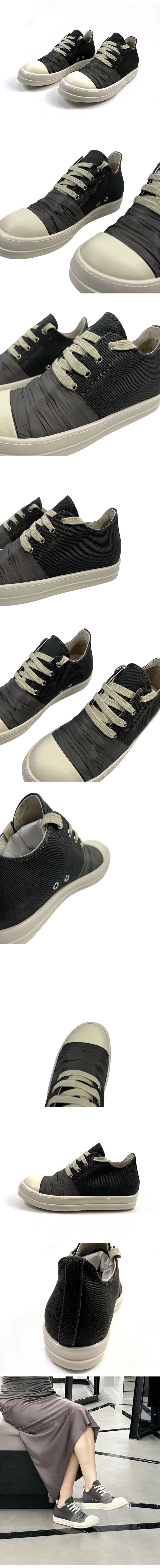 Rick Owens Drkshdw Canvas Hustler Low Sneaker リックオウエンス ダークシュド キャンバス ハスラー ロウ スニーカー