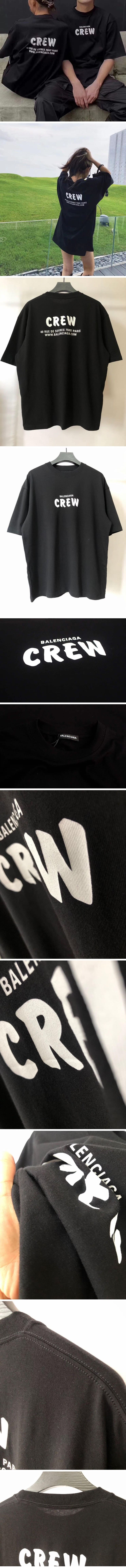 Balenciaga Crew Oversized Tee Black バレンシアガ クルー オーバーサイズ Tシャツ ブラック