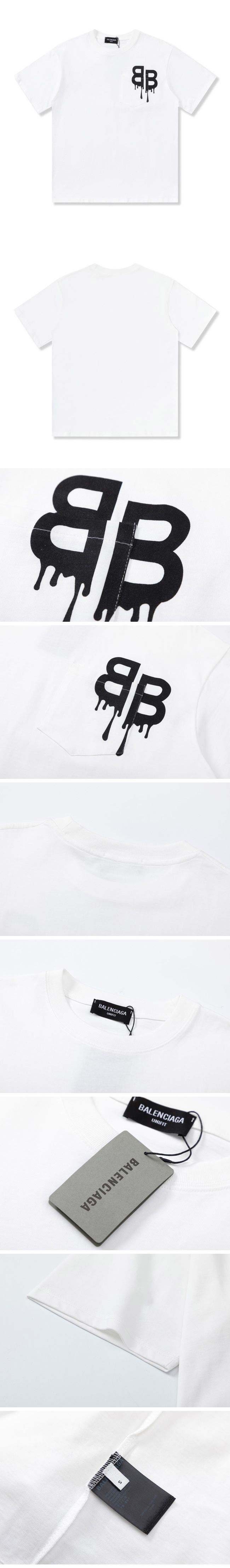 Balenciaga BB Paint Tee バレンシアガ BB ペイント Tシャツ ホワイト