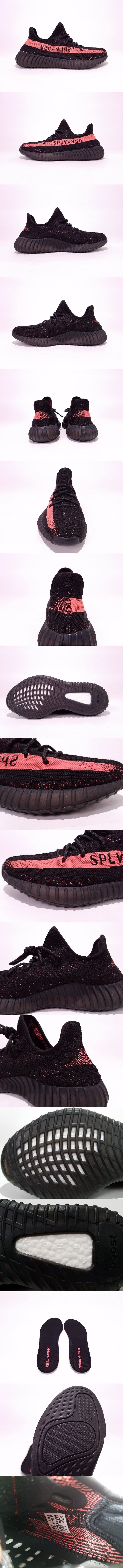 Adidas Yeezy Boost 350 V2 Core Black/Red Real Boost BY9612 イージーブースト350